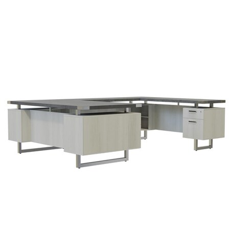 Safco Mirella U-Shaped Configuration, MRUSFF7236SGY MRUSFF7236SGY